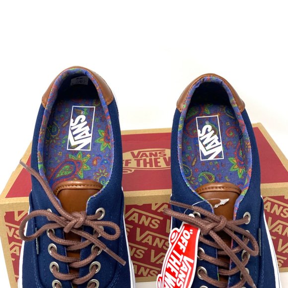 Vans Shoes Men's Size Era 59 C&L Dress Blue Canvas Skate Low Top VN000UC6DCU - Picture 5 of 11